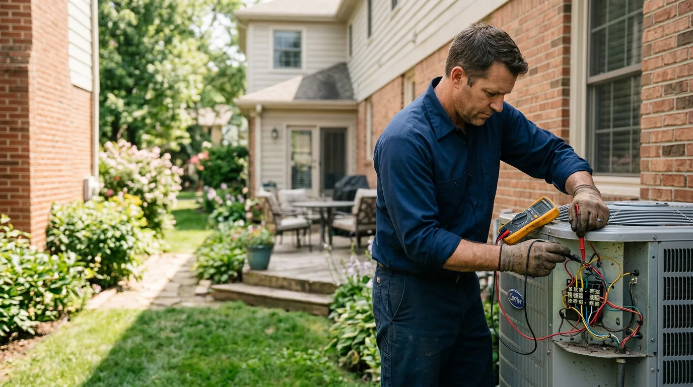 HVAC technician working near Balko, OK